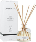 Reed Diffuser for Home Bathroom, 150ml Lemon Verbena Scented Diffuser with Sticks, Long Lasting Natural Fragrance Air Freshener for Bedroom Office Home Decor