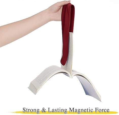 NICETOWN Magnetic Curtain Tiebacks - Modern Unique Upgraded Design Decorative Drape Tie Backs Holder for Window Draperies, No Tools Required (Burgundy Red, 18.5 X 4 Inches, Set of 4)