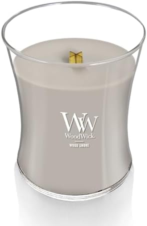 WoodWick Wood Smoke Scented Candle, Crackling Wick, 9.7oz