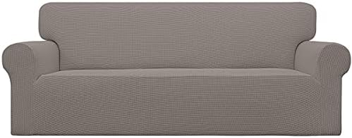 Easy-Going Stretch Couch Covers for Sofa Washable Large Taupe