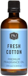 P&J Trading - Fresh Cotton Scented Oil 100ml - Fragrance Oil for Candle Making, Soap Making, Diffuser Oil