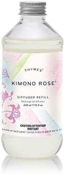 Thymes Reed Diffuser Oil, Kimono Rose Scented,Comes in Size 7.75 Fl Oz, Fully Natural