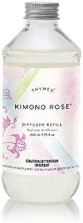 Thymes Reed Diffuser Oil, Kimono Rose Scented,Comes in Size 7.75 Fl Oz, Fully Natural
