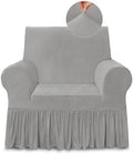 Light Grey Armchair Covers Arm Chair Cover Armchair Slipcovers with Skirt