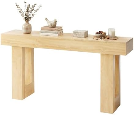 DUMOS 63" Long Narrow Farmhouse Console Table for Entryway, Hallway Table