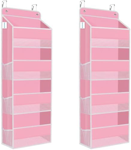 2 Pcs Over The Door Organizer Large Capacity Hanging Storage Room Organizer