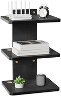 WALI Floating TV Projector Shelf, Holds Up to 22lbs, Black Floating Shelf for Under TV for DVD Players, Cable Boxes, Routers, Game Consoles, PlayStation Accessories (CS303NB), 3 Shelf