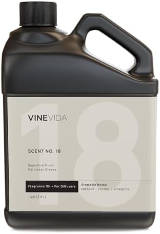 VINEVIDA Caribbean Breeze Fragrance Oil for Cold Air Diffusers - [128 Fl Oz] - Essential Oils for Diffuser Oil Refill & Air Freshener Room Spray