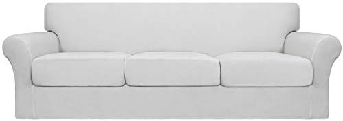 Easy-Going 4 Pieces Oversized Stretch Couch Cover for Dogs Washable