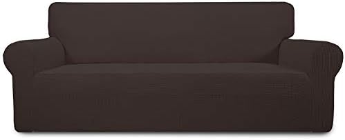 Easy-Going Stretch 4 Seater Oversized Sofa Couch Cover Chocolate