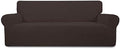 Easy-Going Stretch 4 Seater Oversized Sofa Couch Cover Chocolate