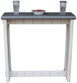 Single Bar Deep Grey Top & Warm Grey Base Ideal for Patio Hot Tub Area Backyard Durable WeatherResistant Design Easy Nohardware Assembly Proudly Made in USA