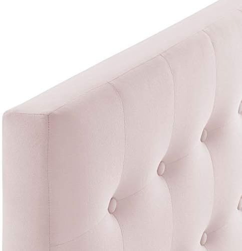 Modway Emily Twin Biscuit Tufted Performance Velvet Headboard, Pink