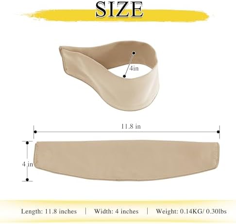 NICETOWN Strong Magnetic Curtain Tiebacks - Modern Simple Style Curtain Ties Backs Holdbacks Holders for Indoor/Outdoor Curtains (Beige, 11.8X 4 Inches, Set of 4)