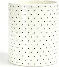 Kitchen Utensil Holder,7.2-inch Extra Large Ceramic Polka Dots Pattern Utensil Crock,Cooking Utensil Organizer for Kitchen Counter Decor,Storage Caddy Farmhouse Gift White