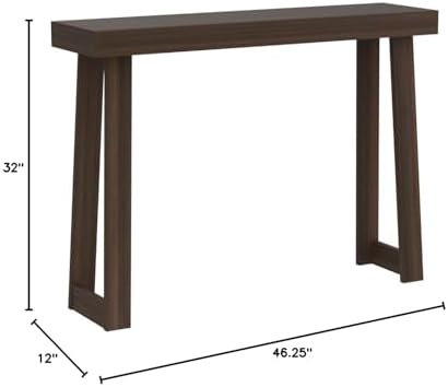 Plank+Beam Classic Console Table, 46 Inch, Walnut