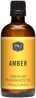 P&J Trading Fragrance Oil | Amber Oil 100ml - Candle Scents for Candle Making, Freshie Scents, Soap Making Supplies, Diffuser Oil Scents