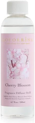 COCORRÍNA Refill - Cherry Blossom 6.7 Fl.oz Reed Diffuser Refill for Home Fragrance