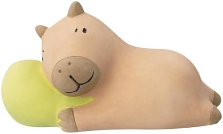 Stone Diffuser Sleeping Animals [ Designed in Japan] Non Electric Passive Diffuser for Essential Oil and Aromatherapy (Ceramic/Clay) (Sleeping Capybara)