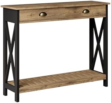 ChooChoo 47" Farmhouse Console Table with Drawer for Entryway