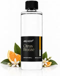 Airkeep Citrus Breeze Reed Diffuser Refill – 6.76 fl oz Premium Scented Oil for Home Aromatherapy – Long-Lasting Fragrance for Reed Diffusers – Perfect for Bathroom, Bedroom & Home Decor