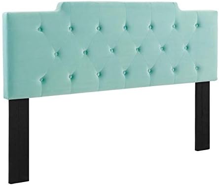 Modway MOD-6186 Juliet Tufted Performance Velvet California King Headboard in Mint