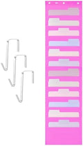 Mr. Pen- Hanging Wall File Organizer, 12 Pockets, Pink