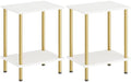 HOOBRO End Tables Set of 2, Small Side Tables, Nightstands for Small Spaces