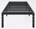 Hafenpo 18 Inch Twin Bed Frame, Under Bed Storage, Black