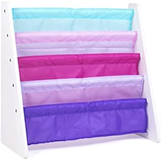 Humble Crew Kids Bookshelf, Montessori Front Facing Toddler Bookcase 4 Tier