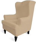 Easy-Going Stretch Wingback Chair Sofa Slipcover Sand