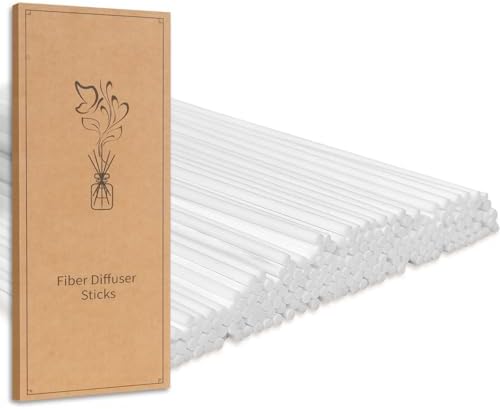 130Pcs Reed Diffuser Sticks - 10inch/3mm White Reed Sticks,Diffuser Refills,Suitable for Diffusing Essential Oil Aromas (3mm x 25cm (130pcs))