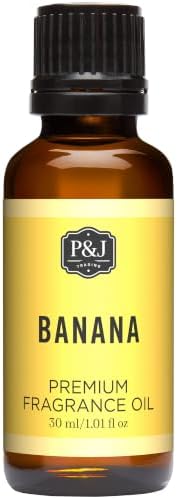 P&J Fragrance Oil - Banana Scent 30ml - Candle Scents, Soap Making, Diffuser Oil, Fresh Scents