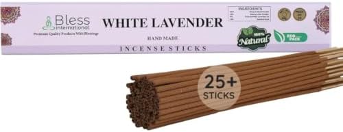 Bless-Organic-White-Lavender 100%-Natural-Handmade-Incense-Sticks