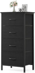 Sweetcrispy 4 Drawer Dresser, Tall Storage Cabinet for Bedroom and Closet