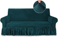 Dark Teal Couch Covers for Sofa Cover Universal Slipcovers with Skirt