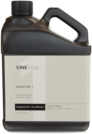VINEVIDA [128 Fl Oz] Apple Cinnamon Fragrance Oil for Cold Air Diffusers, Essential Oils for Diffuser Oil Refill & Air Freshener Room Spray
