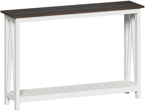 ChooChoo Farmhouse Console Table, Narrow Sofa Table for Entryway, 47 Inch