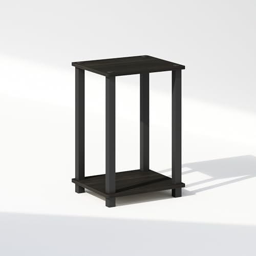 Furinno Simplistic Toolless 2-Tier Compact Night Stand, Espresso