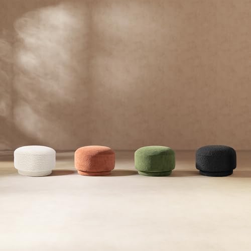 15" Small Foot Stool Cute Foot Rest Round Mushroom Ottomans
