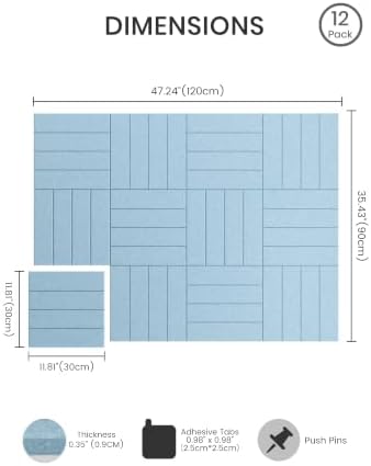 Felt Bulletin Board & Cork Board Alternative 48" x 36"