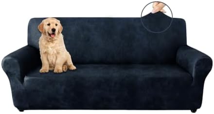 ANARACHON 1-Piece Leather-Look Loveseat Cover,Stretch Loveseat Slipcover