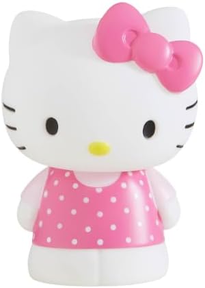 Idea Nuova Hello Kitty Squishy Soft Silicone Accent Night Light 5.8" LED Soft Mood Lamp for Decor, Kids Bedrooms, Collectors & Gift Giving