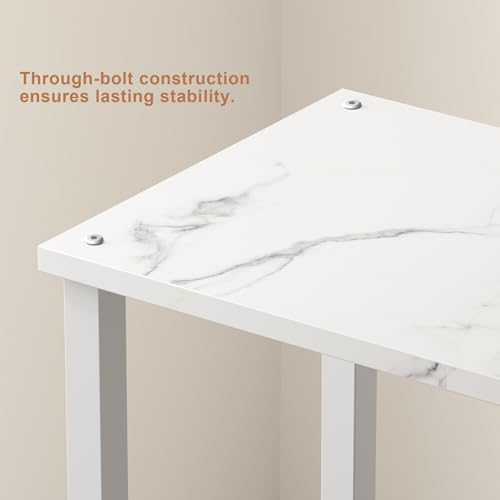 TUTOTAK End Table, Side Table, Nightstand, 2-Tier Storage Shelf