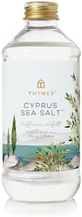 Thymes Reed Diffuser Oil Refill – Fragrance Oil for Diffuser Refill – Flameless Home Fragrance Products – Home Luxury Scents with Notes of Rosemary, Sage, & Amalfi Lemon (Cyprus Sea Salt, 7.75 fl oz)