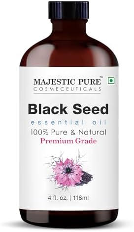 Majestic Pure Blackseed Essential Oil for Diffuser - 4 Fl Oz