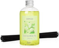 Jasmine White Tea Diffuser with 20 Black Fiber Sticks, 200ml for Diffusers for Home Essentials Bathroom,Last up to 60 Days