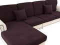 LA MEACK Couch Cushion Covers Seat Cushion Cover Stretch Couch Cover Separate Sectional Sofa Slipcovers Furniture Protector(3 Pieces for Seat or Sofa Backrest, Brown)