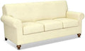 URBANLIFE 4-Piece Stretch Sofa Covers for 3 Cushion Couch, Cream