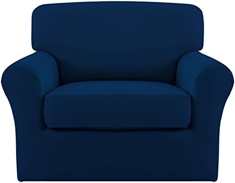 Easy-Going 2 Pieces Stretch Sofa Slipcover for Armchair Washable